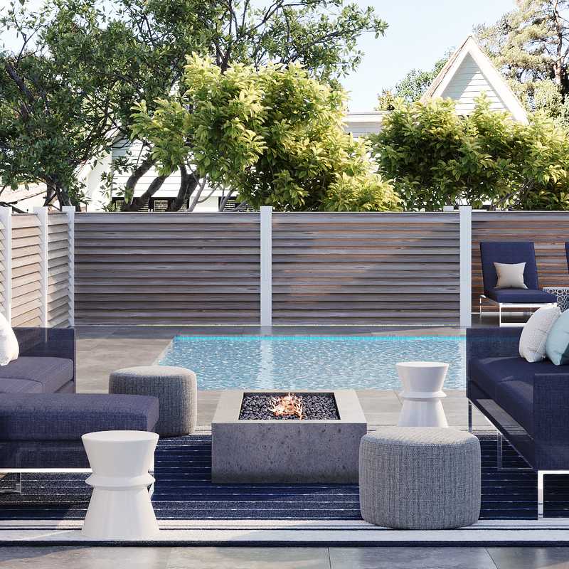 Contemporary Outdoor Space Design by Havenly Interior Designer Sara