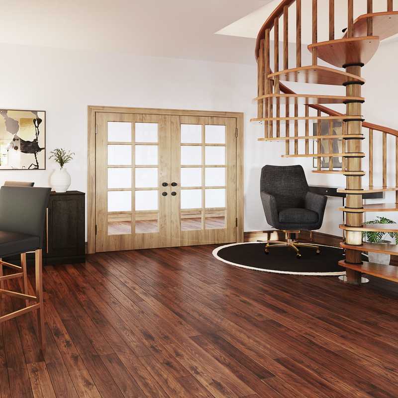 Rustic, Scandinavian Living Room Design by Havenly Interior Designer Mariel