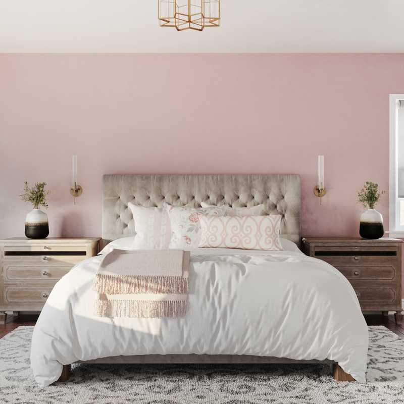 Modern, Bohemian, Midcentury Modern Bedroom Design by Havenly Interior Designer Liesl