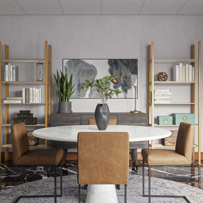Contemporary, Modern, Transitional, Midcentury Modern Office Design by Havenly Interior Designer Jade