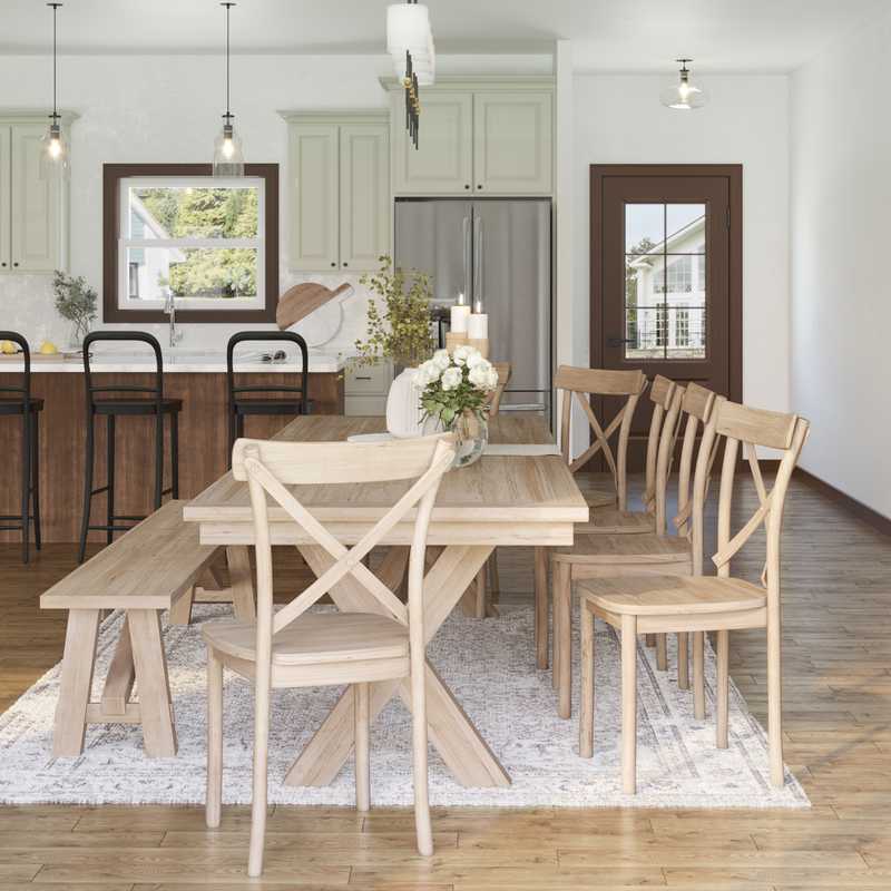 Farmhouse, Global Dining Room Design by Havenly Interior Designer Priscila