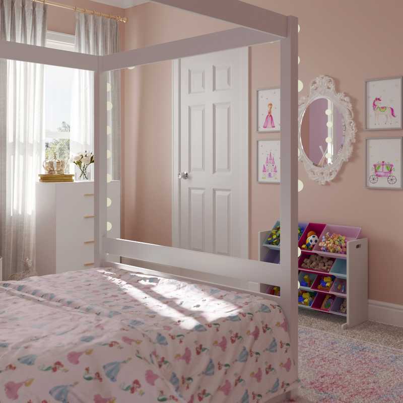 Classic, Preppy Bedroom Design by Havenly Interior Designer Lena