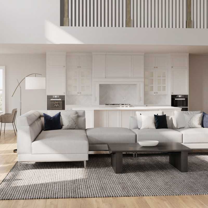 Contemporary, Modern Living Room Design by Havenly Interior Designer Sarah