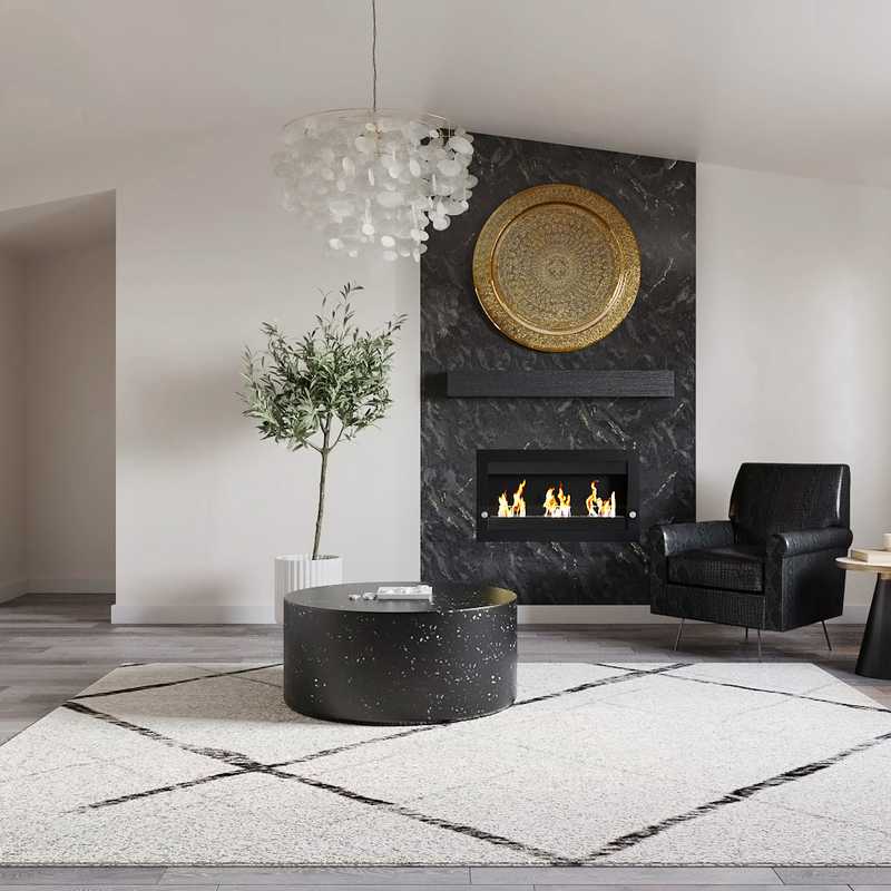 Contemporary, Modern, Minimal Living Room Design by Havenly Interior Designer Courtney