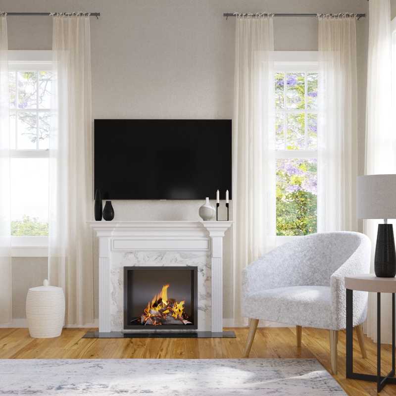 Contemporary, Modern Living Room Design by Havenly Interior Designer Amy