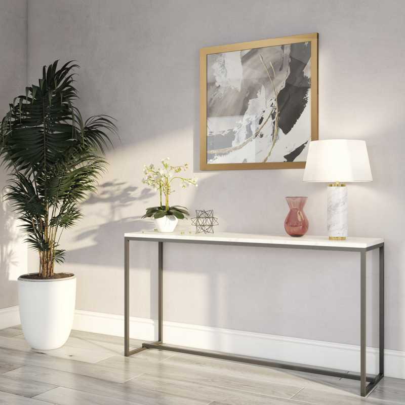 Modern, Glam, Midcentury Modern, Minimal Living Room Design by Havenly Interior Designer Nusrath