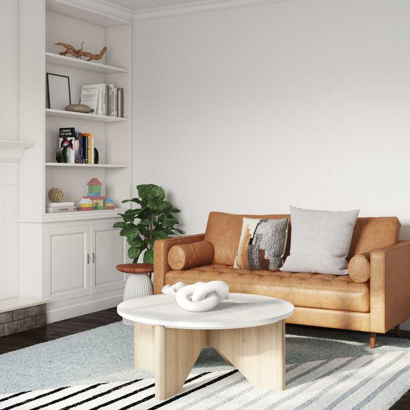 Contemporary, Modern, Farmhouse Living Room Design by Havenly Interior Designer Laura