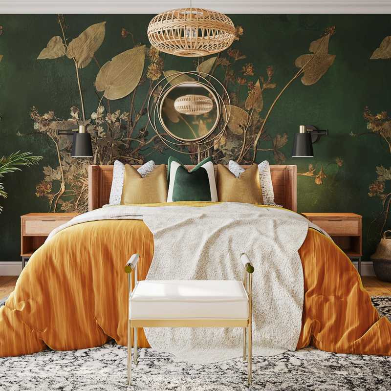 Bohemian Bedroom Design by Havenly Interior Designer Tara