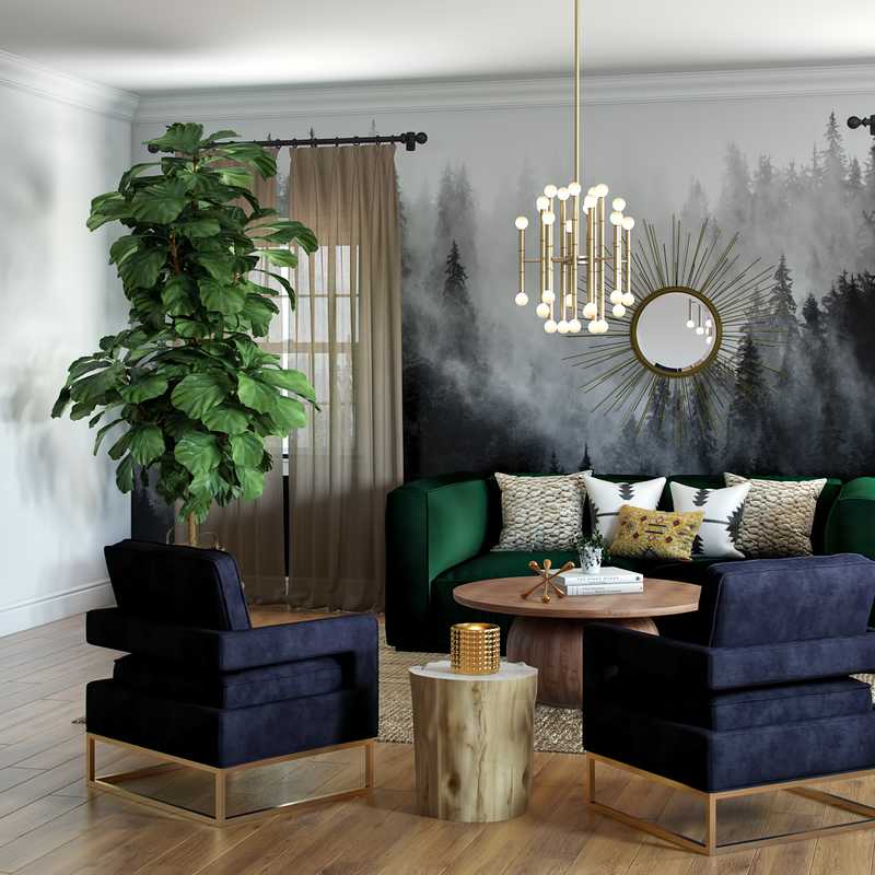 Eclectic, Bohemian, Industrial, Vintage, Global Office Design by Havenly Interior Designer Tara