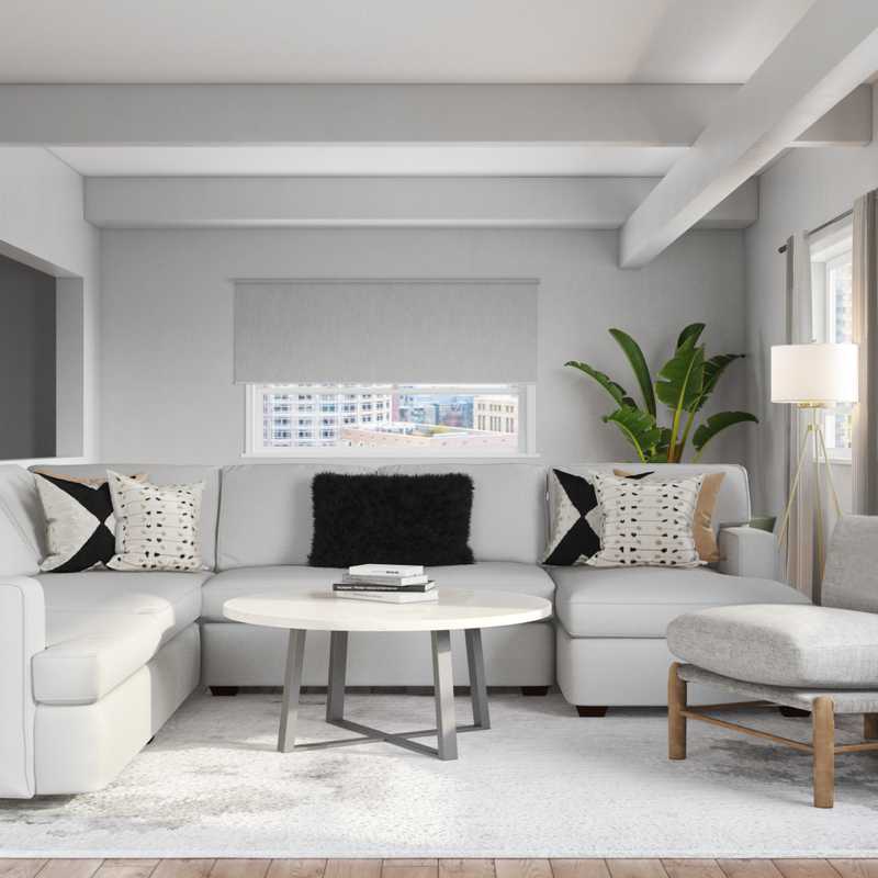 Modern, Midcentury Modern, Scandinavian Living Room Design by Havenly Interior Designer Gabriella