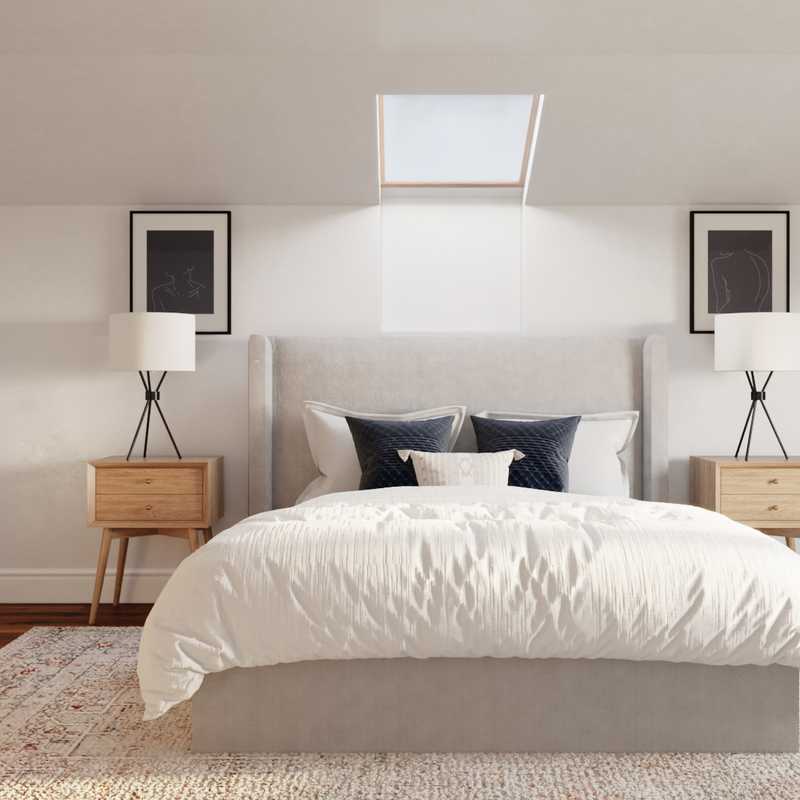 Bohemian, Scandinavian Bedroom Design by Havenly Interior Designer Sawyer