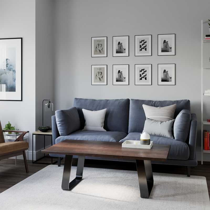 Contemporary Living Room Design by Havenly Interior Designer Marlene