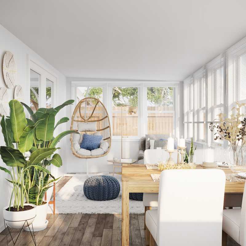 Bohemian Living Room Design by Havenly Interior Designer Anny