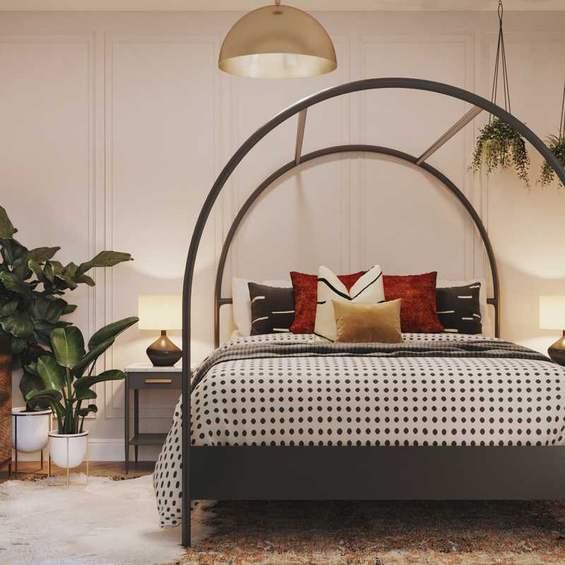 Eclectic, Bohemian Bedroom Design by Havenly Interior Designer Ghianella