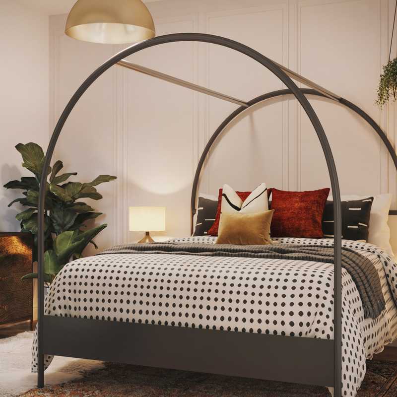 Eclectic, Bohemian Bedroom Design by Havenly Interior Designer Ghianella