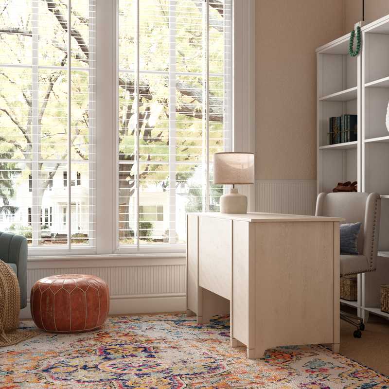 Midcentury Modern Office Design by Havenly Interior Designer Jordan