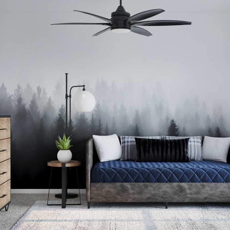 Contemporary, Industrial, Rustic Bedroom Design by Havenly Interior Designer Michelle