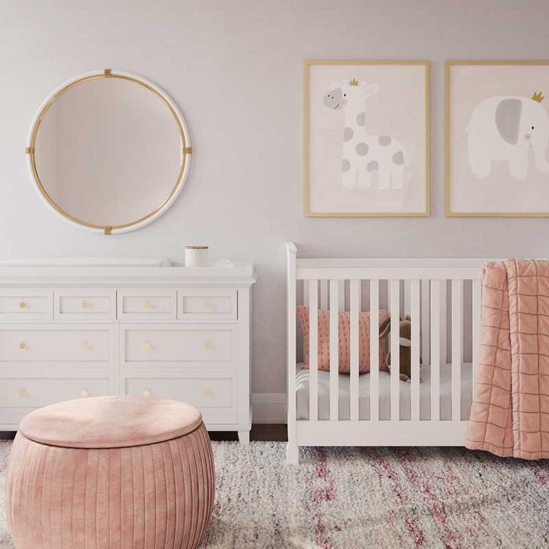 Traditional, Transitional Nursery Design by Havenly Interior Designer Nayely