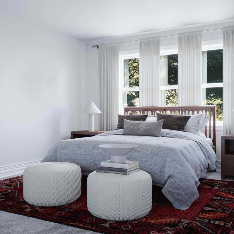 Bohemian, Scandinavian Bedroom Design by Havenly Interior Designer Rebecca