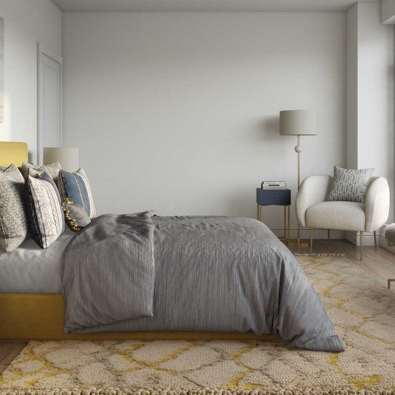 Contemporary, Modern, Glam Bedroom Design by Havenly Interior Designer Hanna