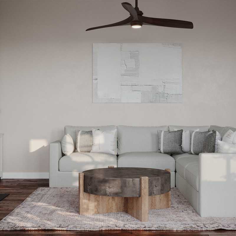 Contemporary, Midcentury Modern, Scandinavian Living Room Design by Havenly Interior Designer Jacqueline