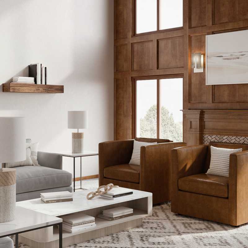 Contemporary, Classic, Rustic, Vintage Living Room Design by Havenly Interior Designer Daniela