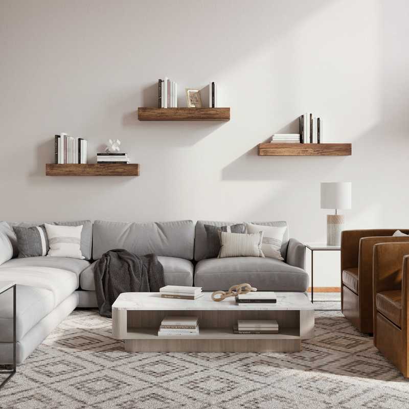 Contemporary, Classic, Rustic, Vintage Living Room Design by Havenly Interior Designer Daniela