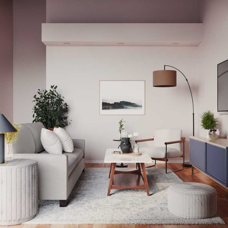 Contemporary, Modern, Bohemian Living Room Design by Havenly Interior Designer Joanna