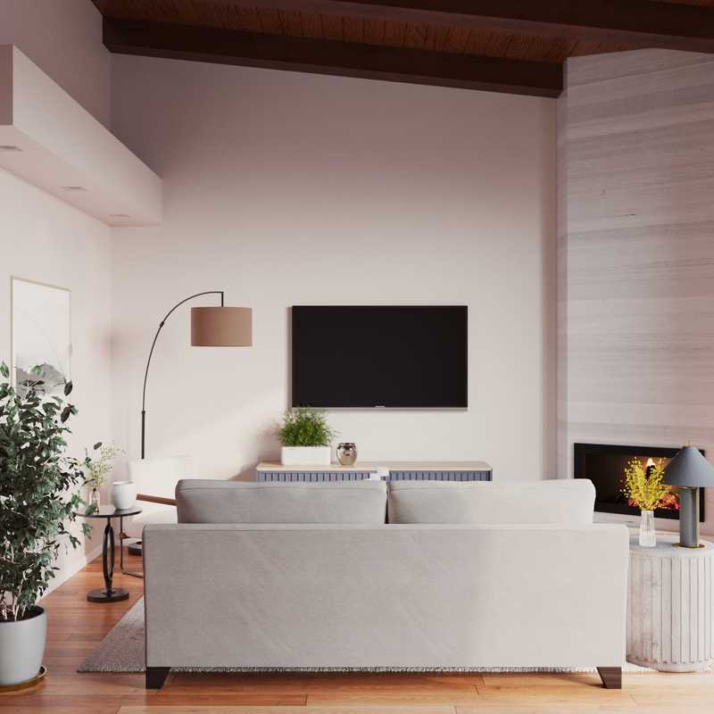 Contemporary, Modern, Bohemian Living Room Design by Havenly Interior Designer Joanna