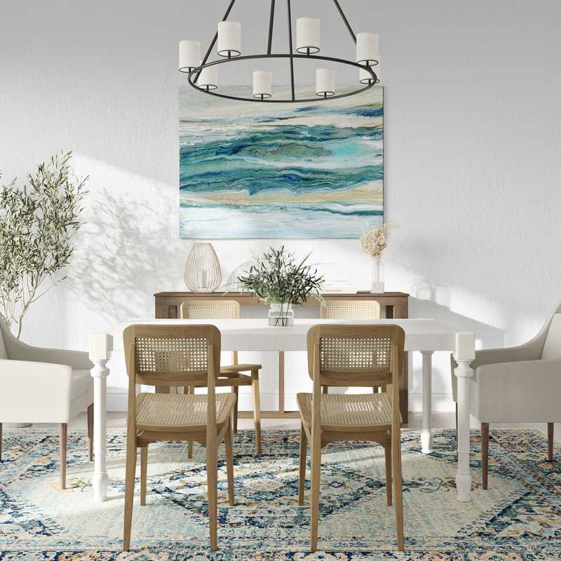 Contemporary, Coastal, Scandinavian Living Room Design by Havenly Interior Designer Daniela