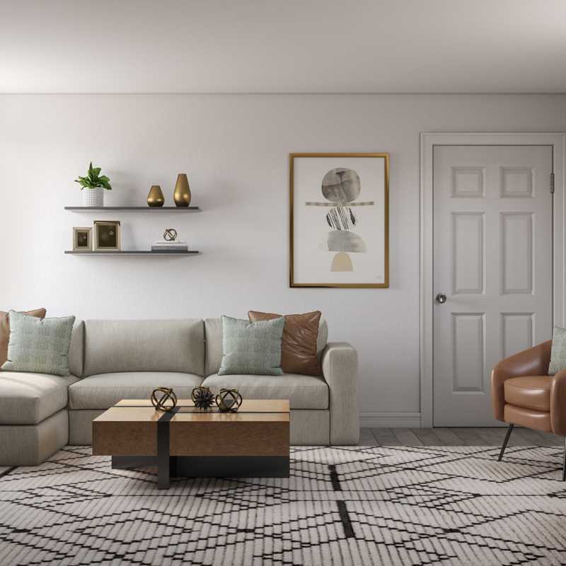 Midcentury Modern, Scandinavian Living Room Design by Havenly Interior Designer Katrina