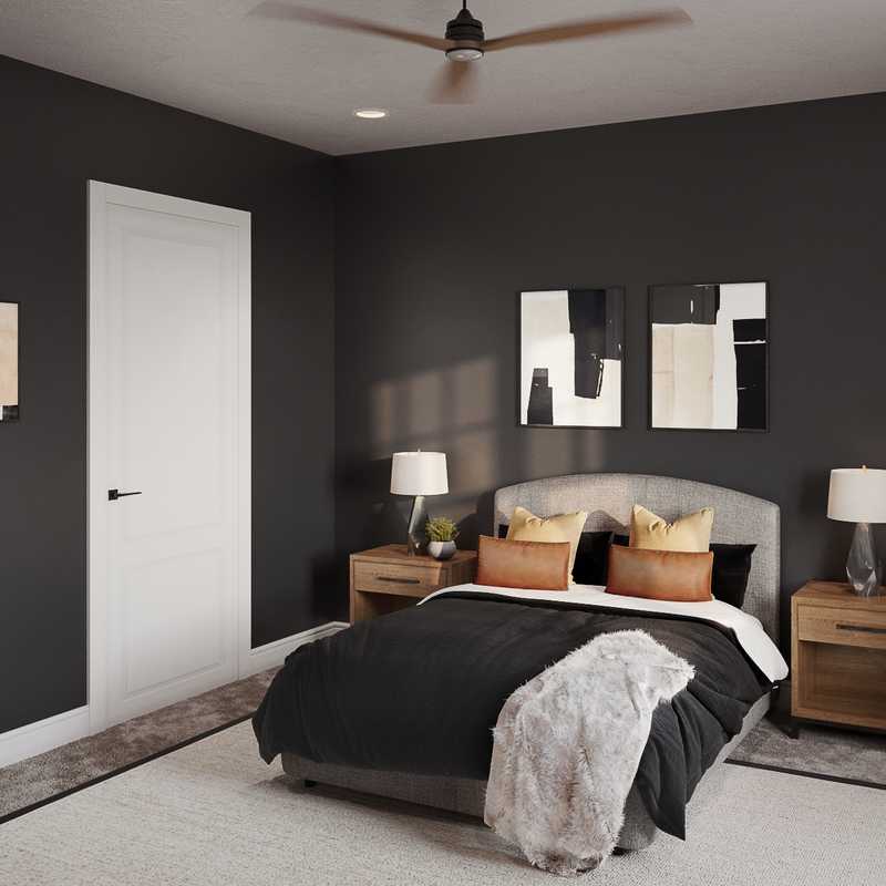 Modern, Eclectic Bedroom Design by Havenly Interior Designer Rachel