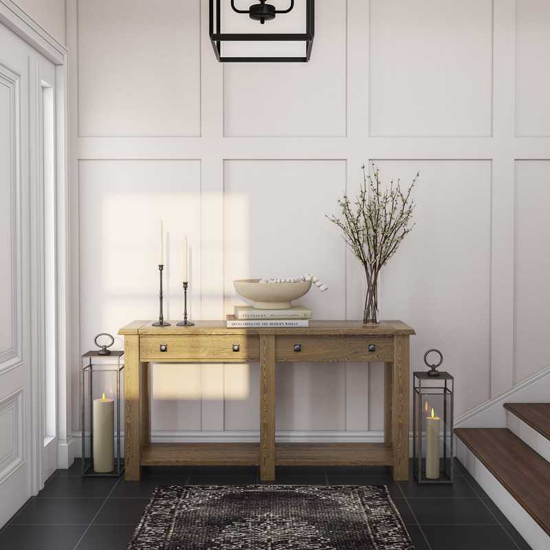 Contemporary, Traditional, Farmhouse, Rustic, Transitional Entryway Design by Havenly Interior Designer Daniela