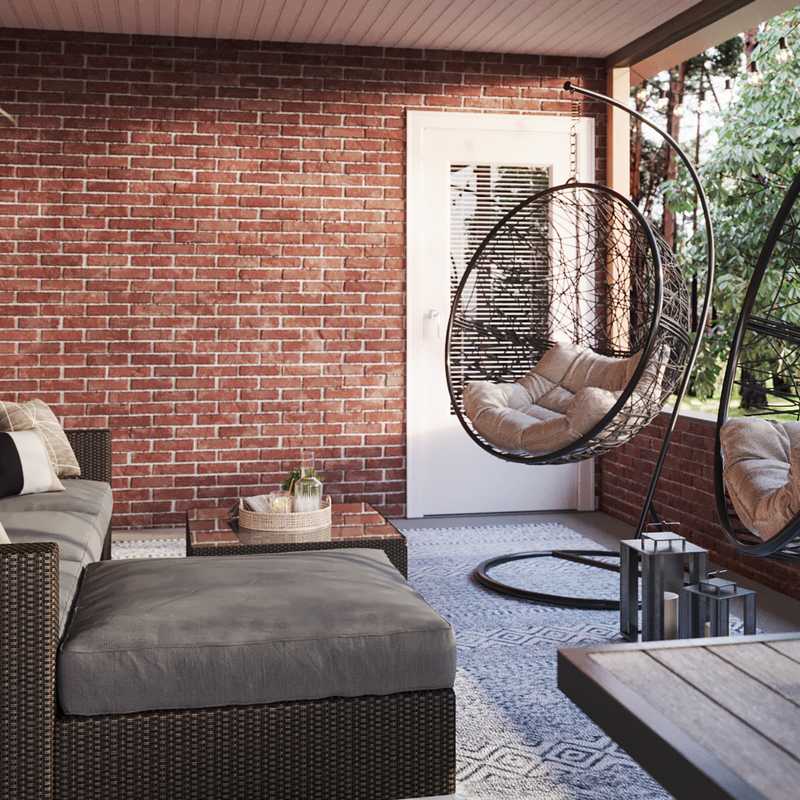 Midcentury Modern Outdoor Space Design by Havenly Interior Designer Jimena