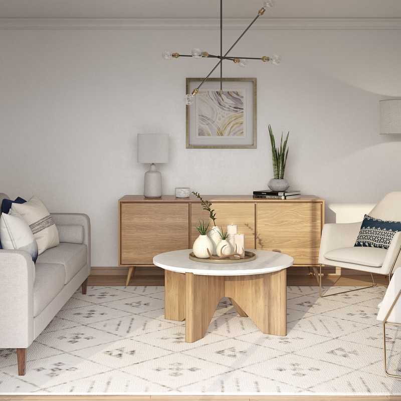 Modern, Midcentury Modern, Scandinavian Living Room Design by Havenly Interior Designer Safek