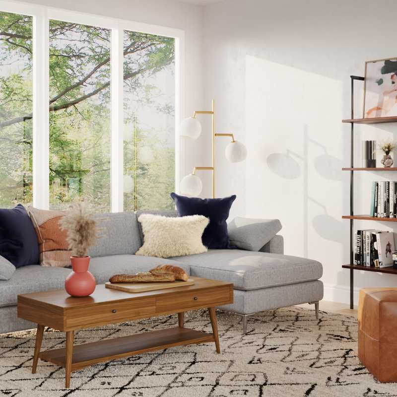 Global, Scandinavian Living Room Design by Havenly Interior Designer Isabella