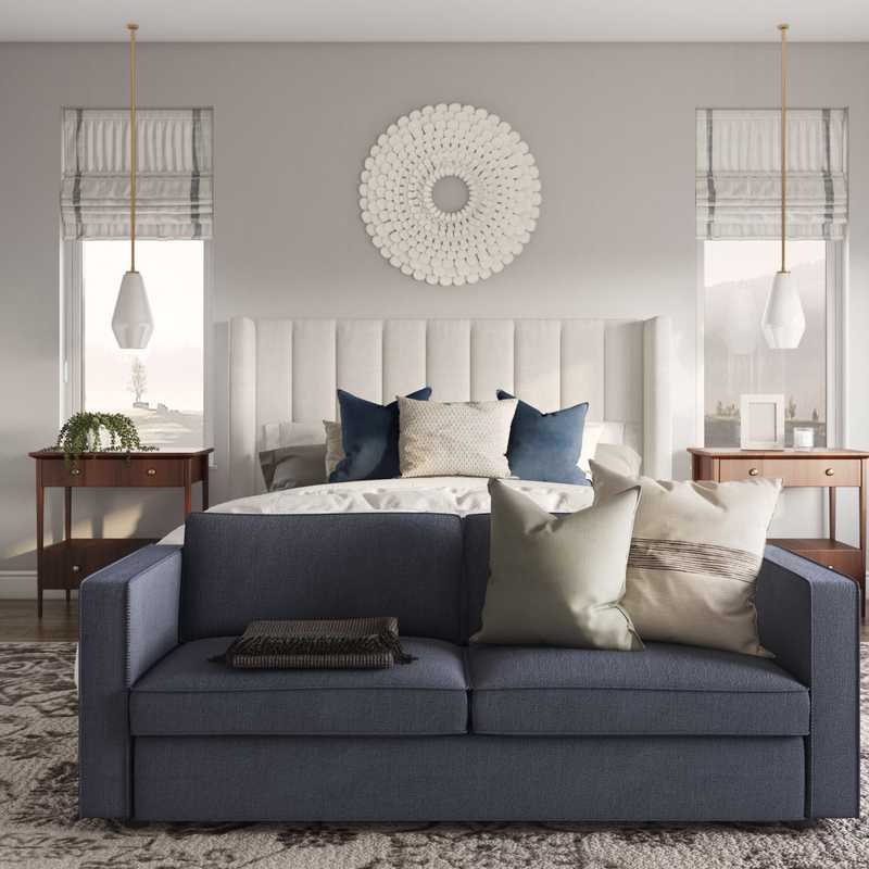Modern, Traditional, Transitional, Midcentury Modern, Scandinavian Bedroom Design by Havenly Interior Designer Romina