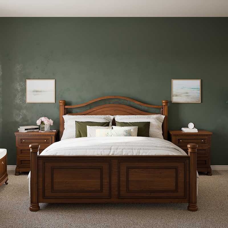 Modern, Bohemian, Minimal Bedroom Design by Havenly Interior Designer Carla