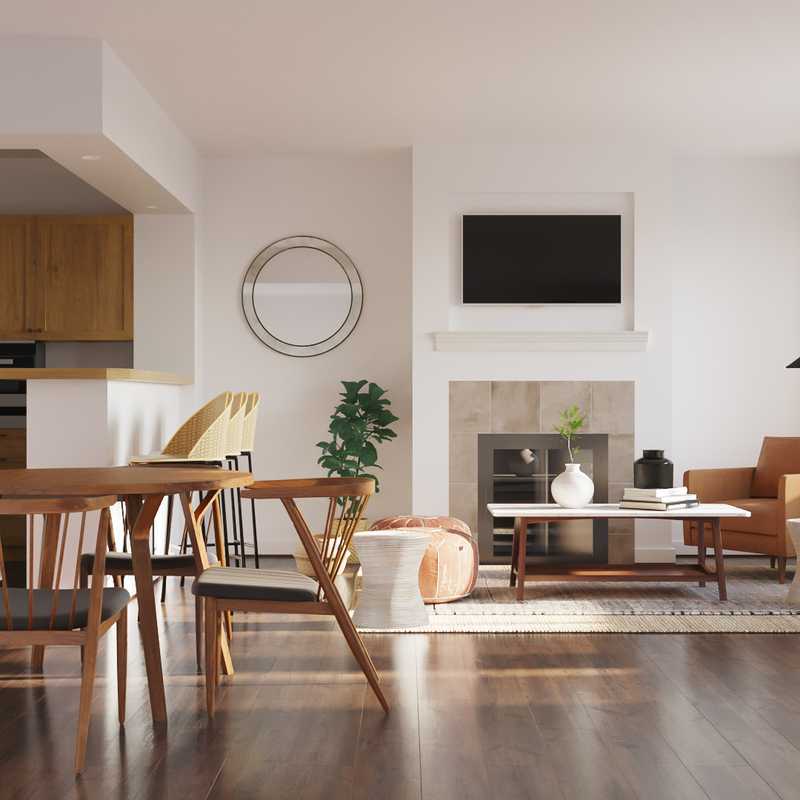 Midcentury Modern, Scandinavian Living Room Design by Havenly Interior Designer Sofia