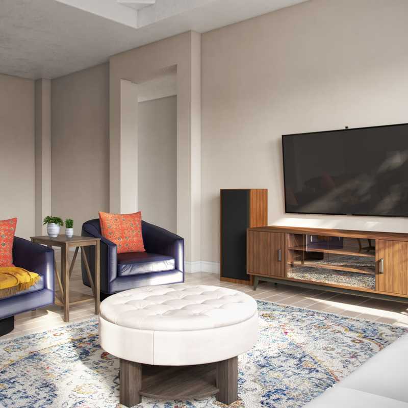 Modern, Transitional Living Room Design by Havenly Interior Designer Gloria