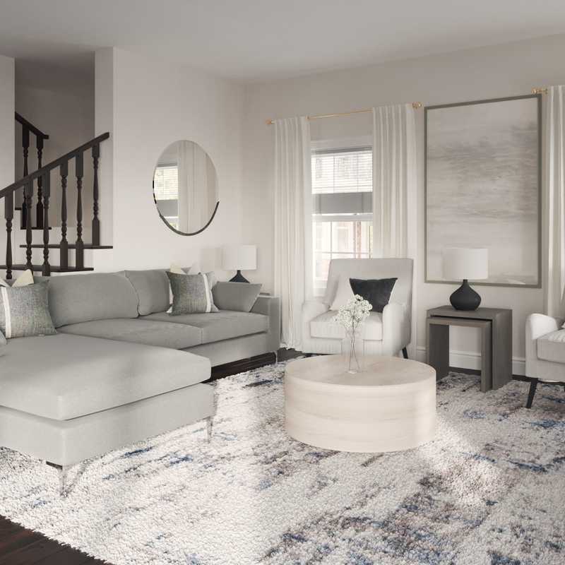 Modern, Minimal, Scandinavian Living Room Design by Havenly Interior Designer Freddi