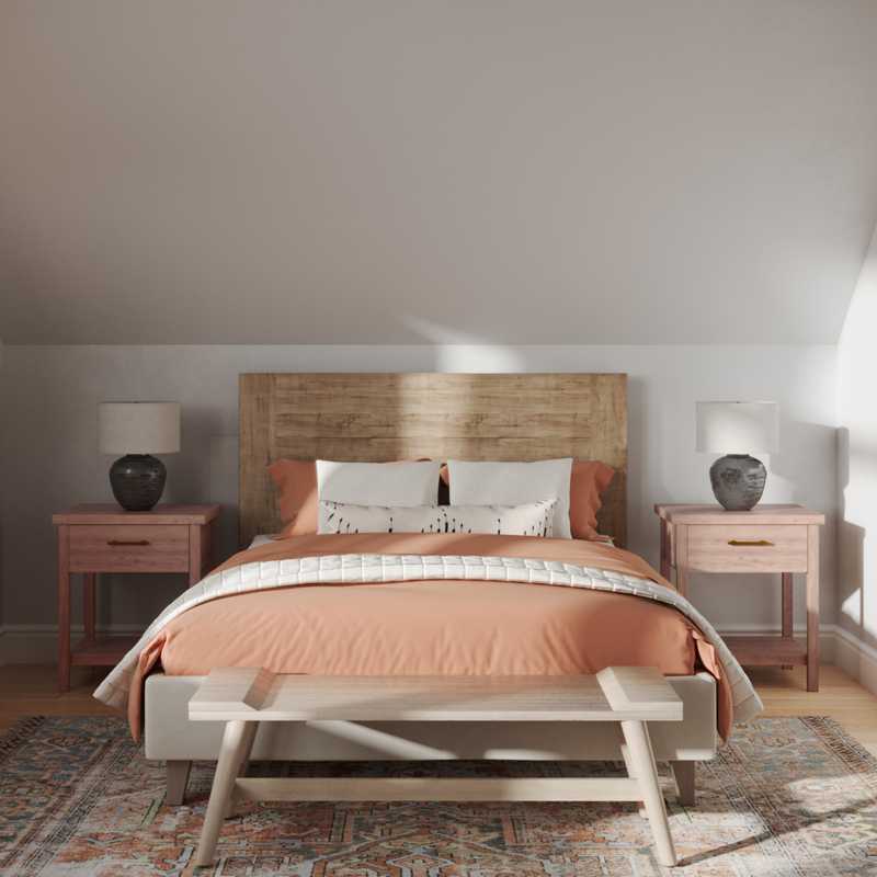 Eclectic, Bohemian, Farmhouse, Global Bedroom Design by Havenly Interior Designer Erin