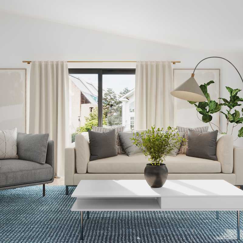 Modern, Minimal, Scandinavian Living Room Design by Havenly Interior Designer Rebecca