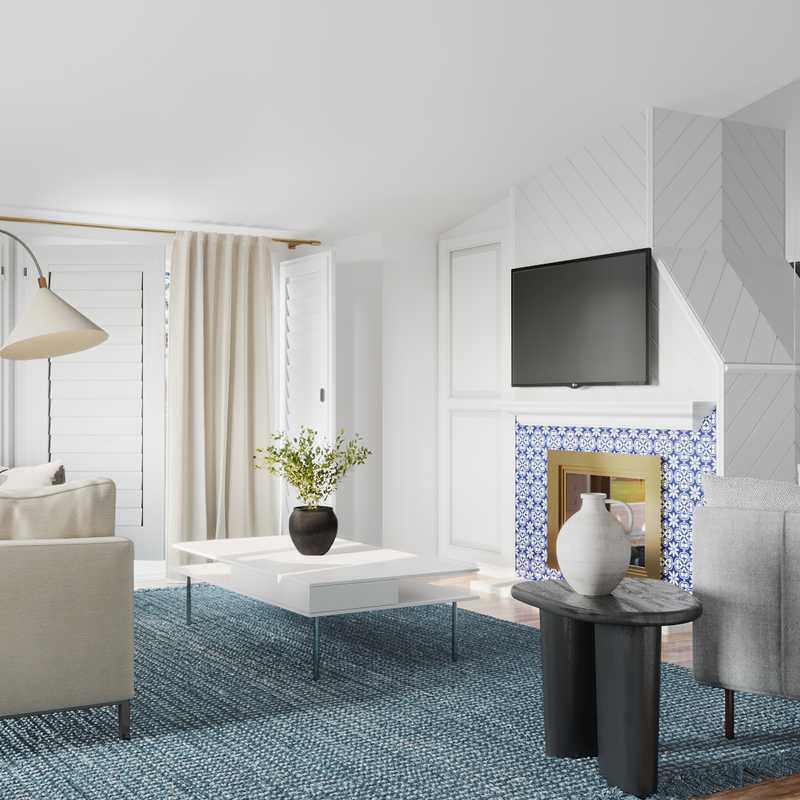 Modern, Minimal, Scandinavian Living Room Design by Havenly Interior Designer Rebecca