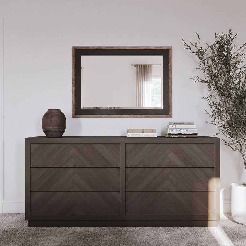 Modern, Eclectic, Minimal Bedroom Design by Havenly Interior Designer Courtney