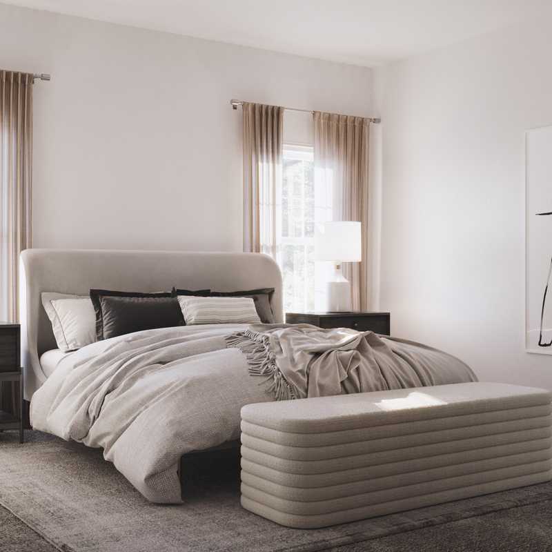 Modern, Eclectic, Minimal Bedroom Design by Havenly Interior Designer Courtney