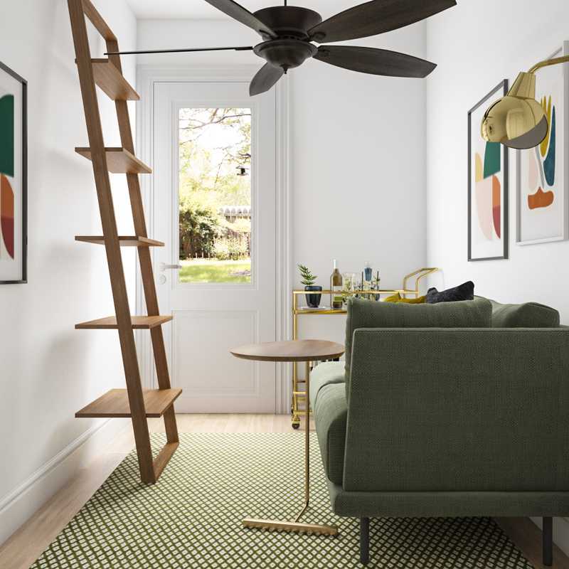 Midcentury Modern Living Room Design by Havenly Interior Designer Camila