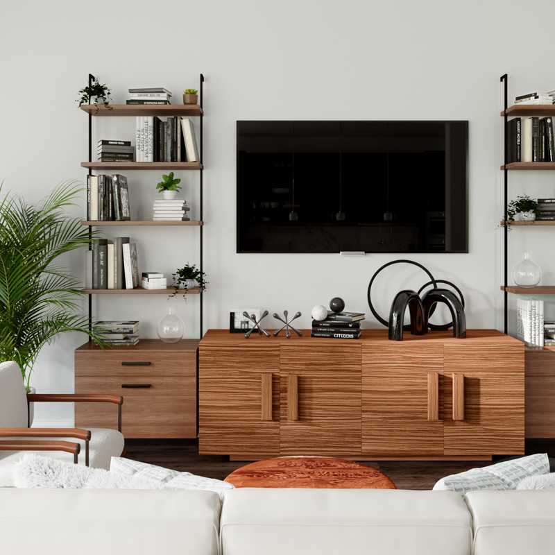 Eclectic Living Room Design by Havenly Interior Designer Julio