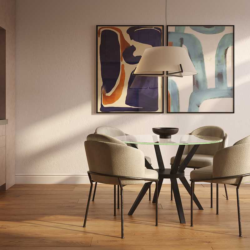 Minimal Dining Room Design by Havenly Interior Designer Gonzalo