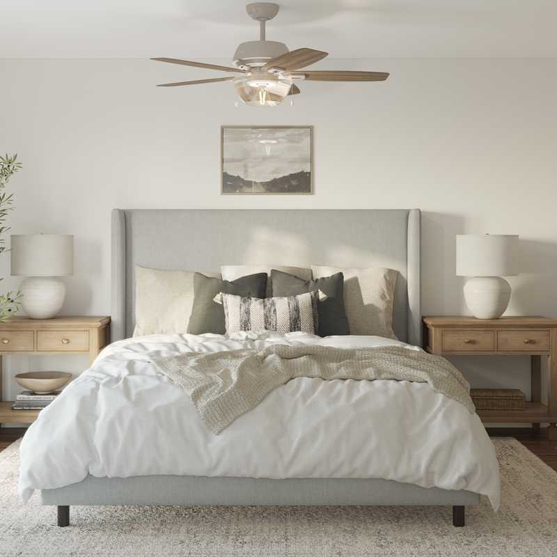 Farmhouse Bedroom Design by Havenly Interior Designer Nicole